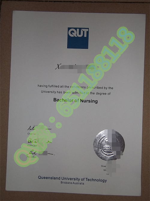 昆士兰理工大学毕业证样本|Queensland University of Technology文凭|QUT毕业证