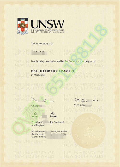 新南威尔士大学毕业证成绩单图片|The University of New South Wales文凭|UNSW成绩单
