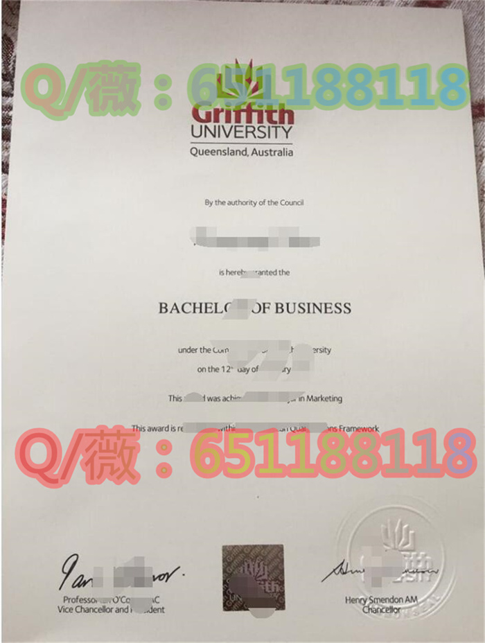 格里菲斯大学文凭图片|Griffith University毕业证