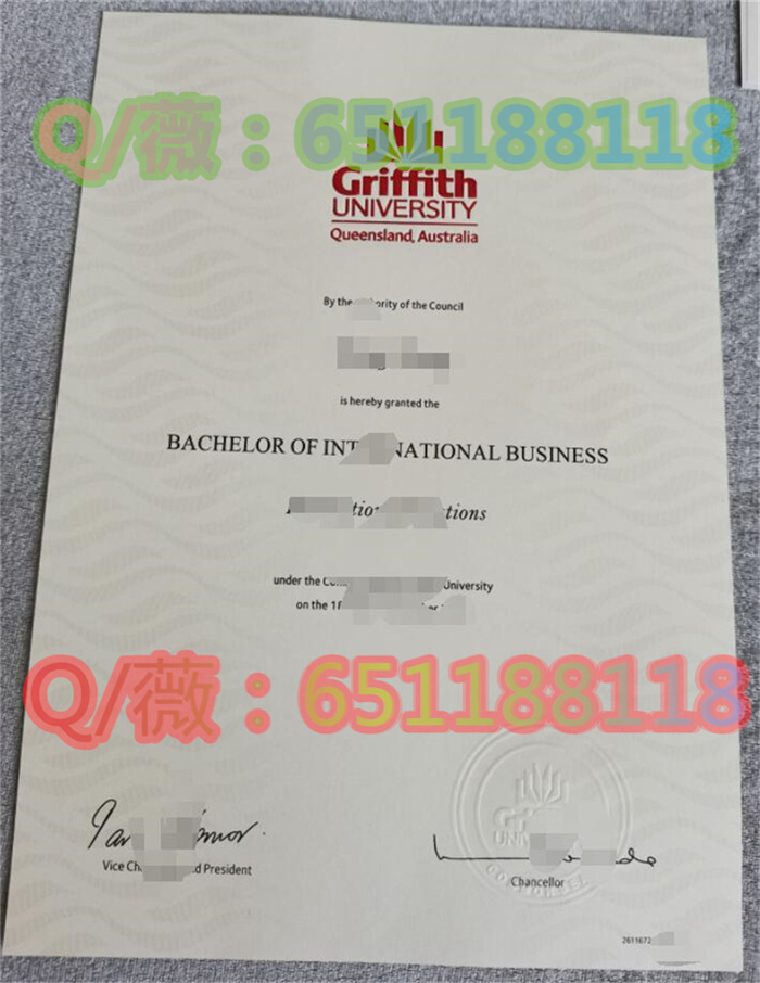 格里菲斯大学毕业证、成绩单、文凭、学位证|澳大利亚大学毕业证图片