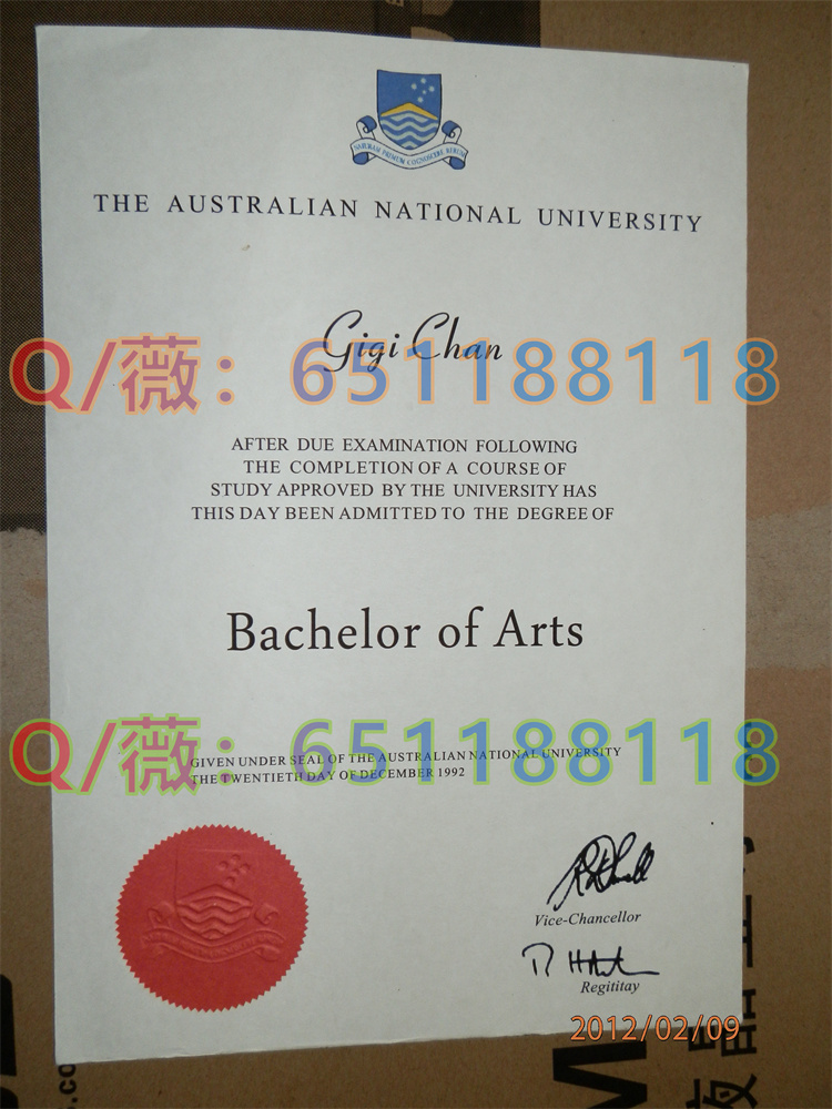 澳大利亚国立大学毕业证、文凭、成绩单、学位证书样本|The Australian National University diploma|澳大利亚ANU毕业证