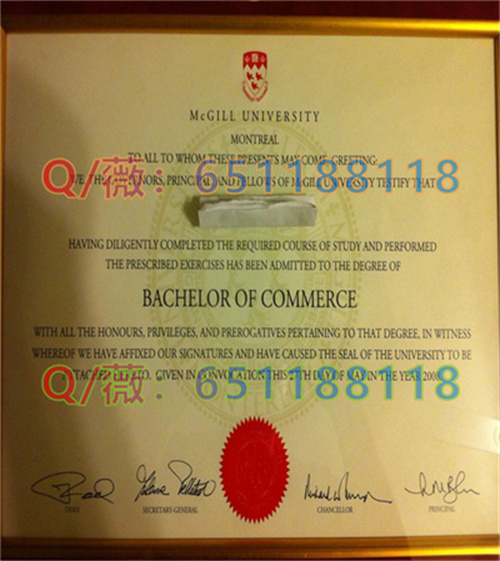 麦吉尔大学毕业证样本|McGill University diploma|麦吉尔文凭|McGill成绩单