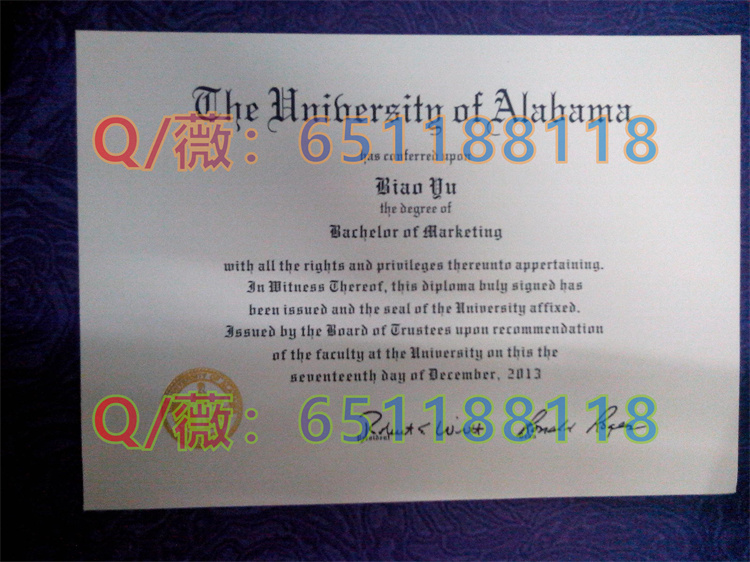 阿拉巴马大学毕业证样本|The University of Alabama at Birmingham diploma|UAB文凭