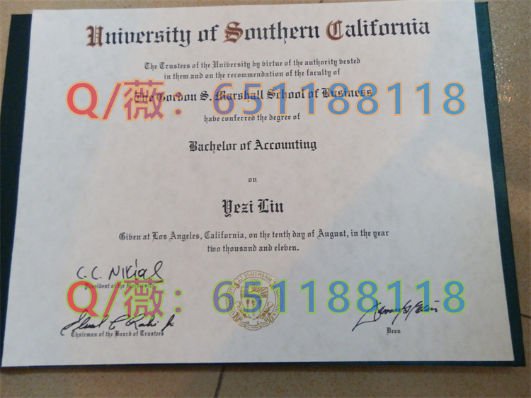 南加州大学毕业证样本|University of Southern California diploma|USC文凭