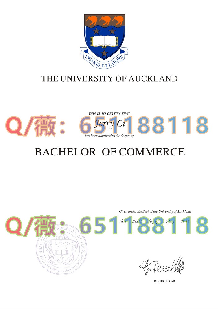 奥克兰大学毕业证样本|Waipapa Taumata Rau | University of Auckland diploma|奥大文凭|UoA成绩单