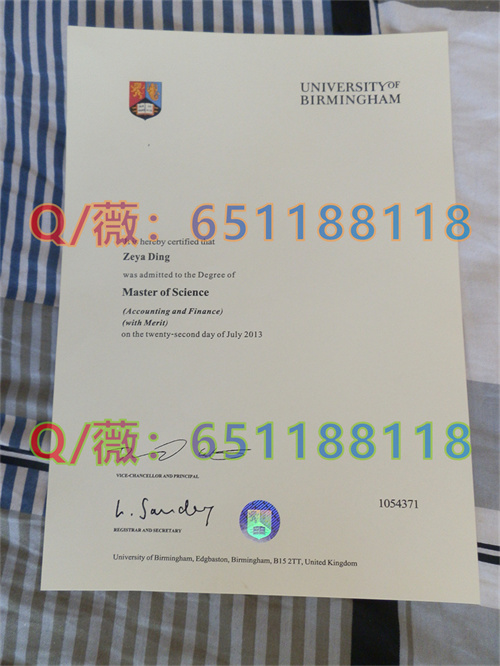 伯明翰大学毕业证样本|University of Birmingham diploma|伯大文凭样本