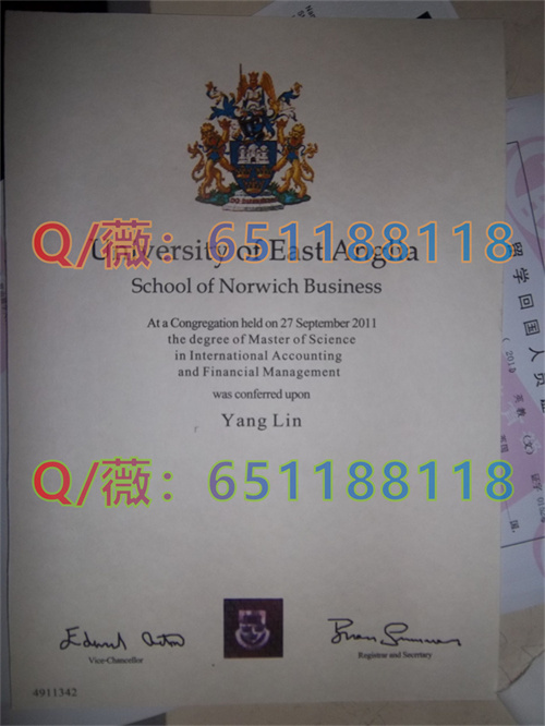 东安格利亚大学毕业证样本|University of East Anglia diploma|UEA文凭图片