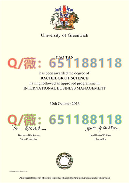 格林威治大学毕业证样本|University of Greenwich diploma|英国大学文凭图片