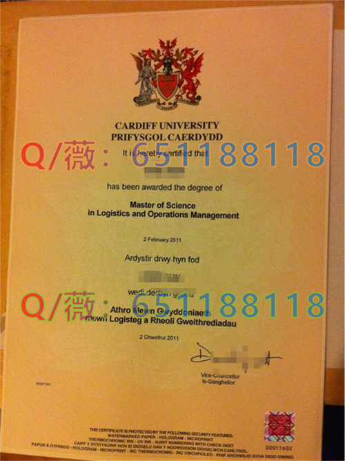卡迪夫大学毕业证样本|Cardiff University diploma|英国大学文凭图片