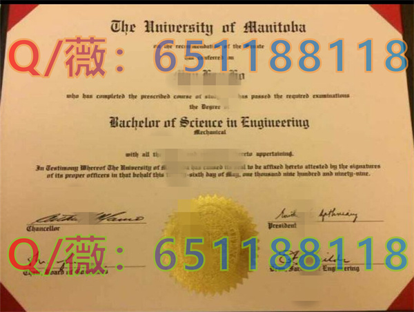 曼尼托巴大学毕业证样本|University of Manitoba diploma|曼大文凭定制