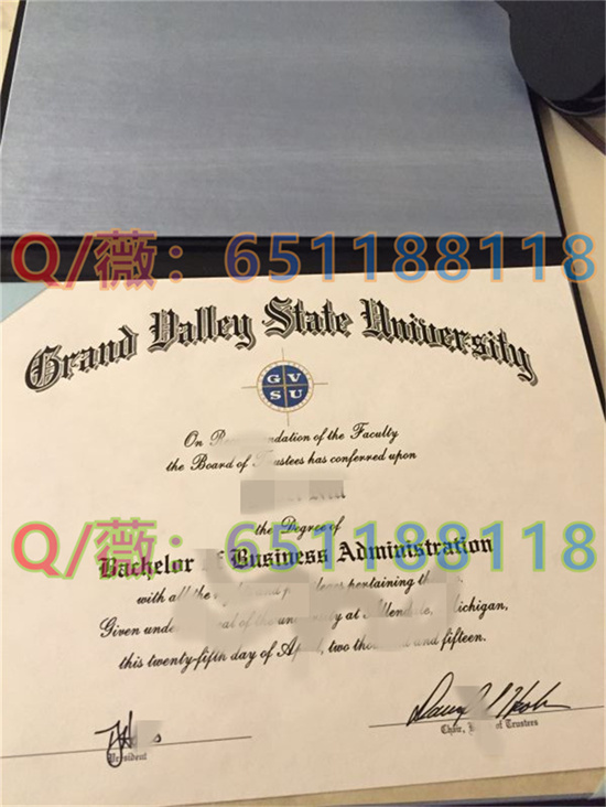 美国伟谷州立大学毕业证样本|Grand Valley State University diploma|GVSU文凭定制