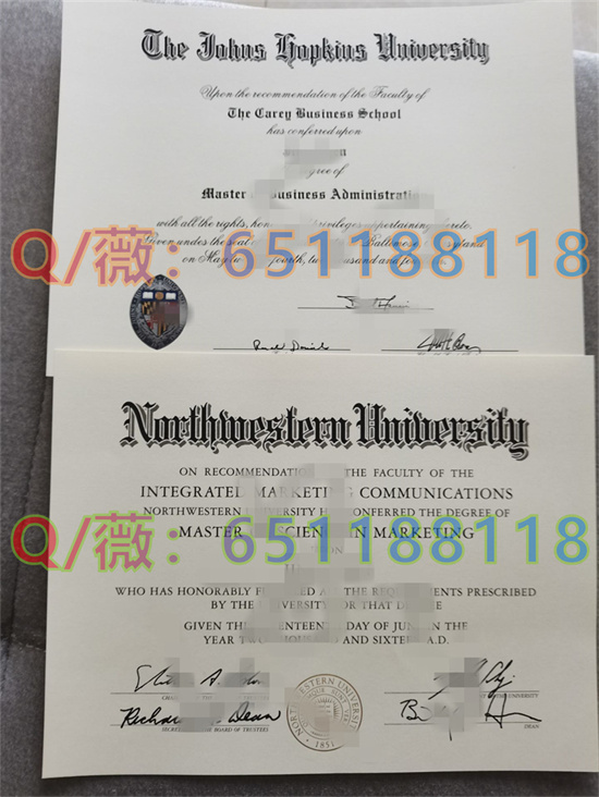 约翰斯·霍普金斯大学毕业证样本|西北大学文凭样本|美国大学毕业证制作